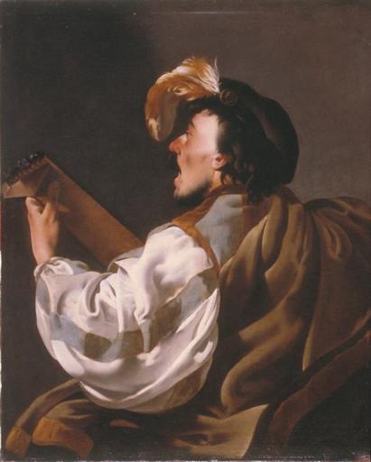 UN CHANTEUR S'ACCOMPAGNANT AU LUTH, DIT AUSSI LE JOUEUR DE LUTH