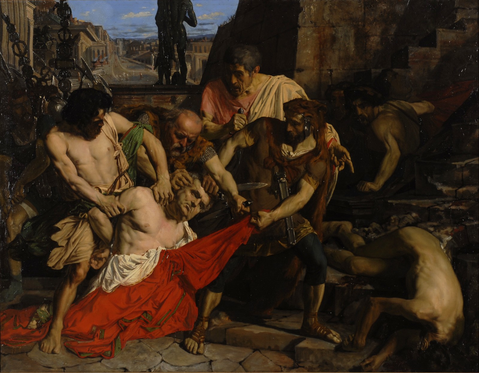 La mort de Vitellius