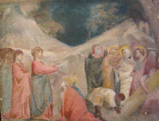 La Résurrection de Lazare (copie d'après Giotto)