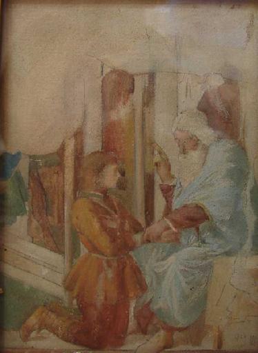 Isaac bénissant Jacob (copie d'après Benozzo Gozzoli)