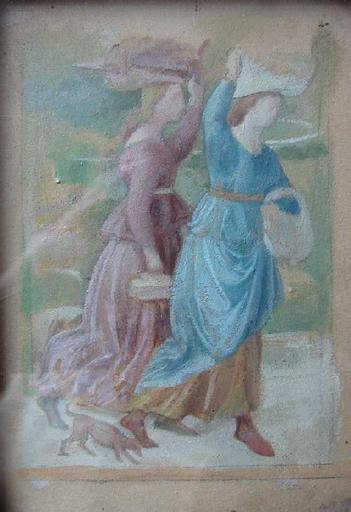 Les Filles de Loth (copie d'après Benozzo Gozzoli)