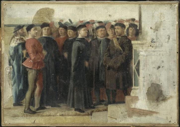 Détail du Retour des ambassadeurs (copie d'après Vittore Carpaccio)