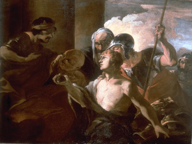 David présentant à Saül la pierre avec laquelle il a tué Goliath ; David devant Saül (ancien titre)