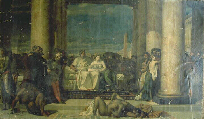 Antoine et Cléopatre après la bataille d'Actium