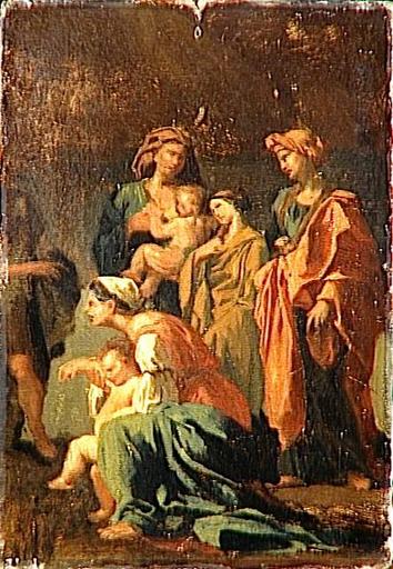 Saint Jean baptisant le peuple (copie d'après Poussin)