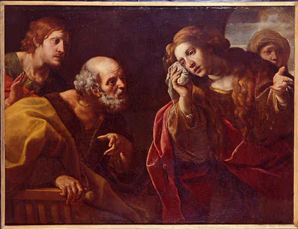 MADELEINE VIENT ANNONCER A PIERRE ET A JEAN LA DISPARITION DU CORPS DU CHRIST