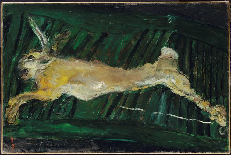 LE LIEVRE AU VOLET VERT