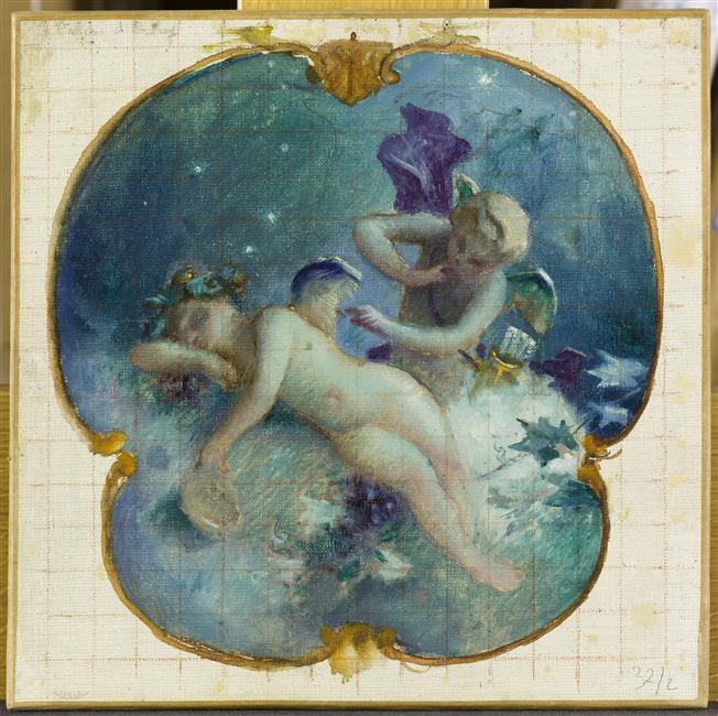 ETUDE POUR UN TRUMEAU DE LA SALLE A MANGER DE L'HOTEL D'ORSAY