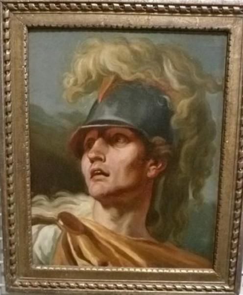 ETUDE DE TETE DE GUERRIER CASQUE