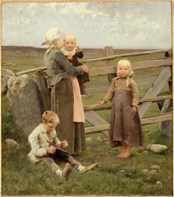 A LA BARRIERE DE DALBY A SKANE (SUEDE)