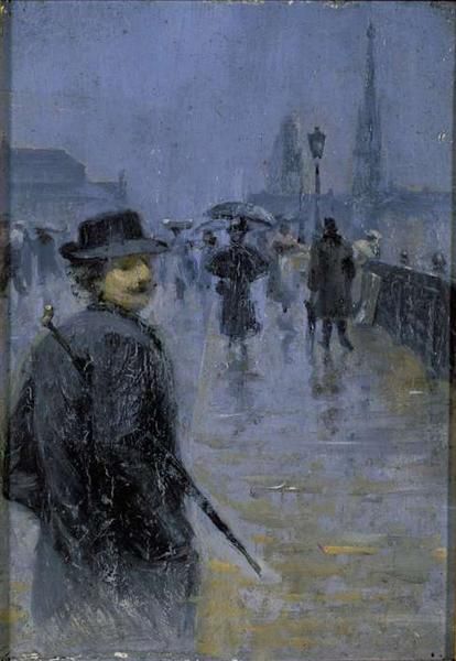 AUTOPORTRAIT SUR LE PONT BOILDIEU