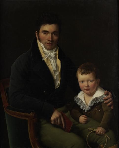 PORTRAIT D'UN MEMBRE DE LA FAMILLE BARBET ET DE SON FILS