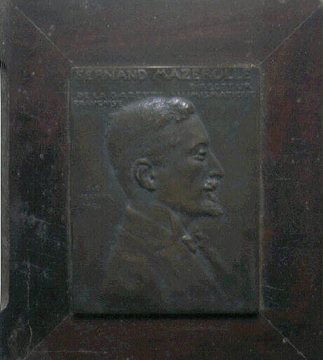 Portrait de Fernand Mazerolle, Directeur de la Gazette Numismatique Française