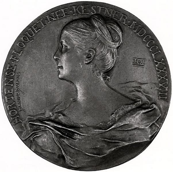 MEDAILLON DE HORTENSE FLOQUET NEE KESTNER