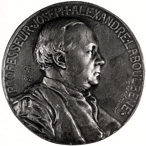 MEDAILLON DU PROFESSEUR JOSEPH ALEXANDRE LABOULBENE