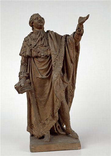 PROJET POUR LA STATUE DE LOUIS XVI (1754-1793) DE L'HOTEL DE VILLE DE RENNES