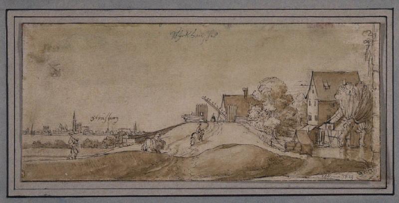 Wyckhaüssel (titre inscrit) ; Vue des alentours de Strasbourg