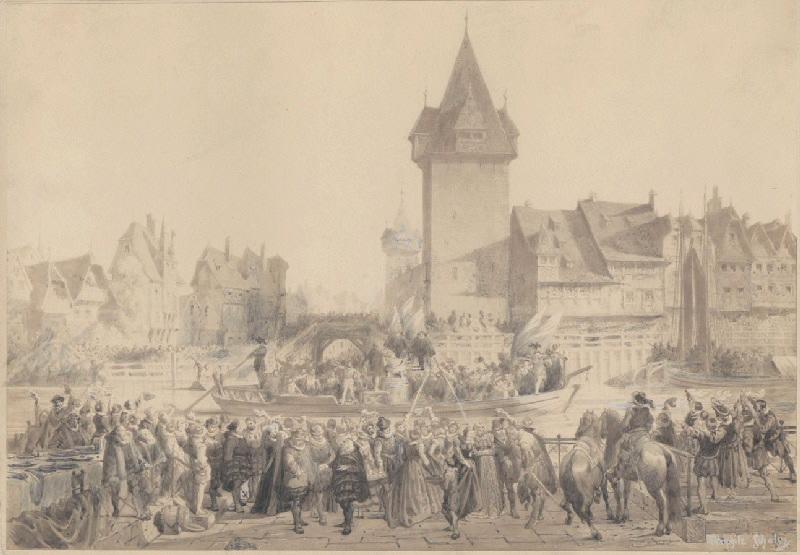 Arrivée des Zurichois à Strasbourg en 1576 (Titre d'usage)