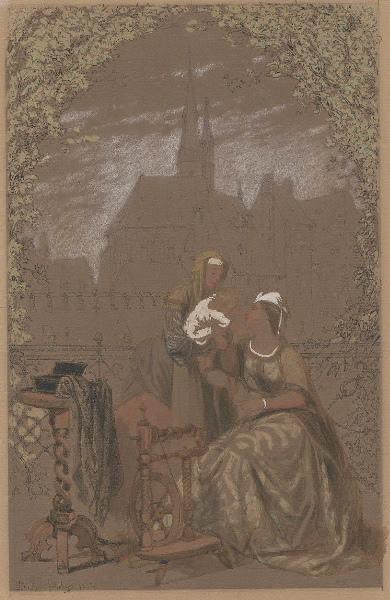 A la ville (Titre d'usage ) ; Scène du Moyen Age (Titre d'usage )