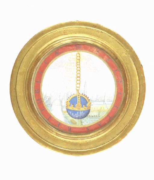 Allégorie de Strasbourg ; Miniature circulaire