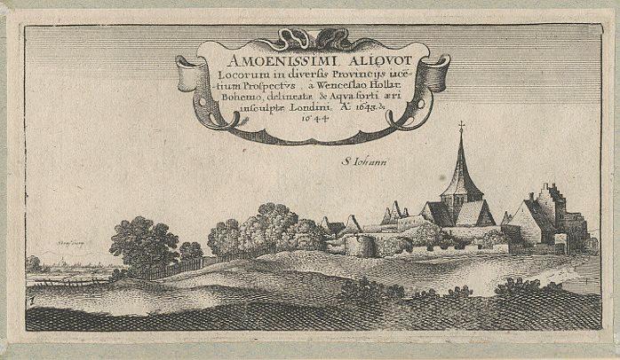 Amoenissimi Aliquot Locorum in diversis provincys iacetium prospectus (n° 01) : La commanderie de Saint-Jean près de Molsheim ; frontispice