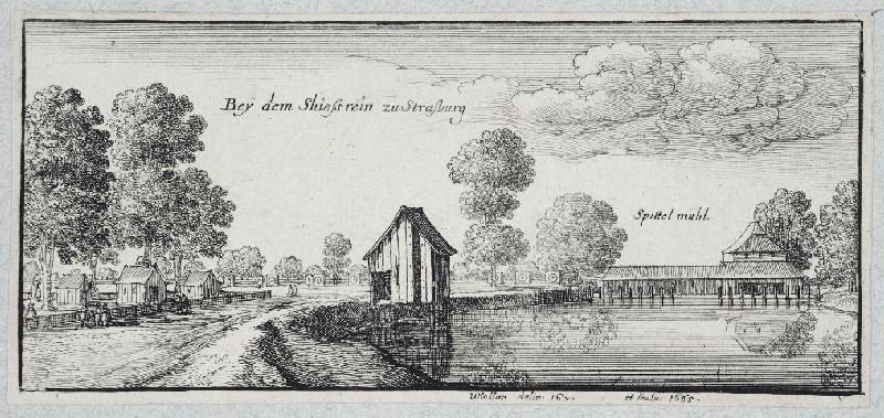 Vue d'Allemagne II (n° 02) ; Bey dem Schiessrein zu Strasburg ; Champ de tir près de Strasbourg