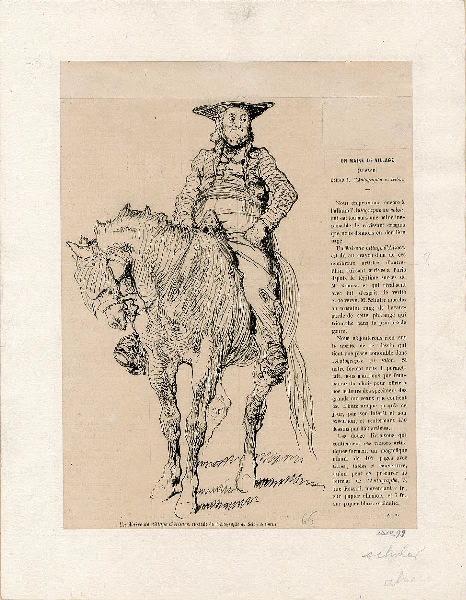 Un maire de village d'Alsace ; Planche extraite d'un journal