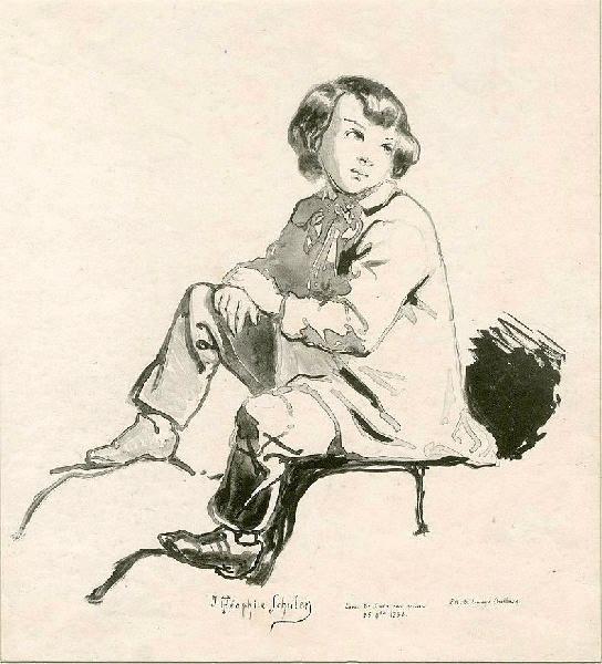 Jeune garçon assis