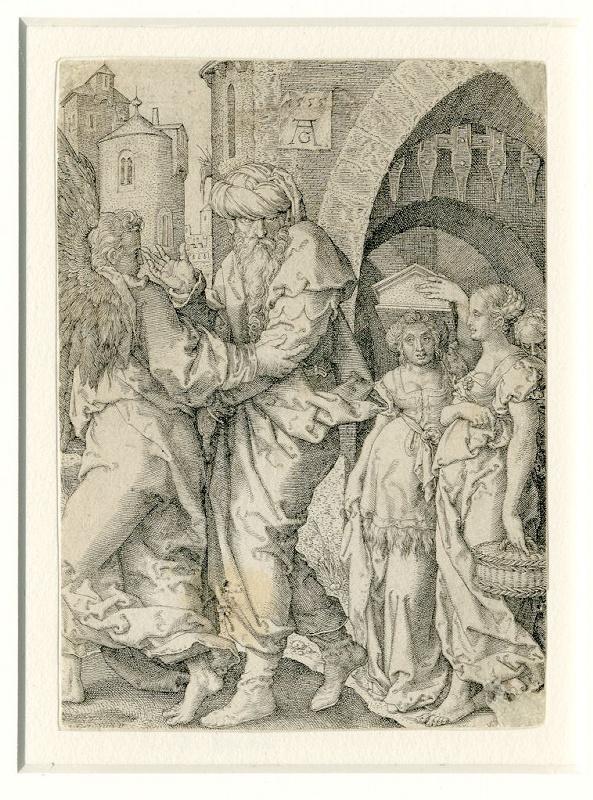 Histoire de Loth : Loth et ses filles quittant Sodome