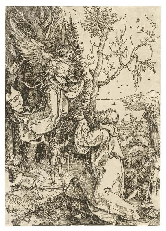 La Vie de la Vierge : L'ange apparaît à Joachim