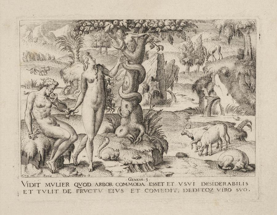 Histoire de la Genèse (04) : Adam et Eve mangeant du fruit défendu
