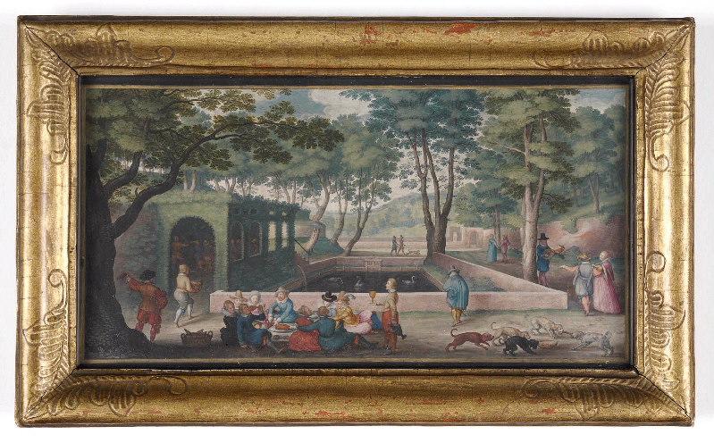 Scène champêtre ; Divers sujets de chasse