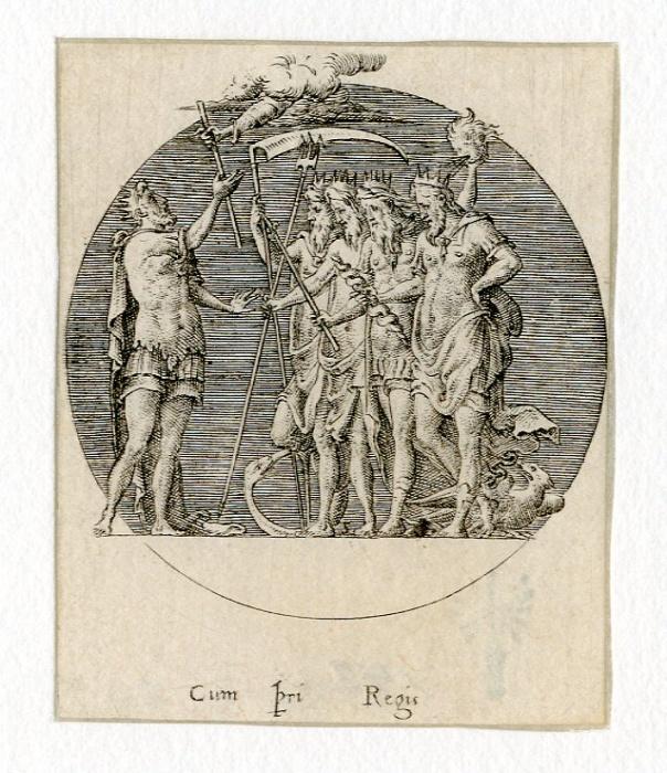 Allégories à la gloire de Henri II : Le roi reçoit son sceptre des mains de la Providence