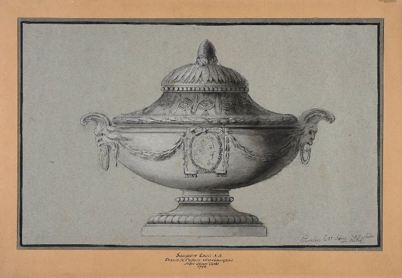 Pot à oille ; Soupière ; Dessin d'orfèvrerie