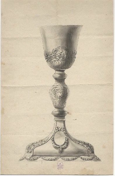 Ciboire ; Dessin d'orfèvrerie
