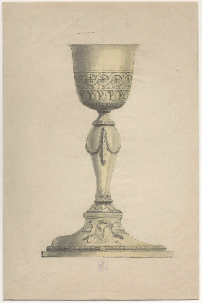 Ciboire ; Dessin d'orfèvrerie