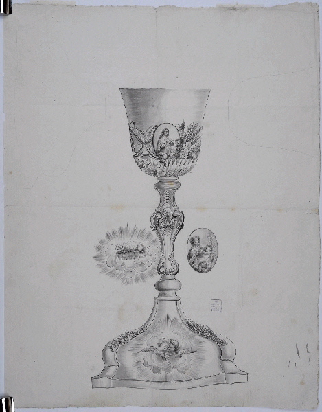 Ciboire ; Dessin d'orfèvrerie