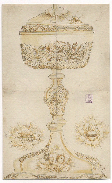 Ciboire ; Calice ; Dessin d'orfèvrerie