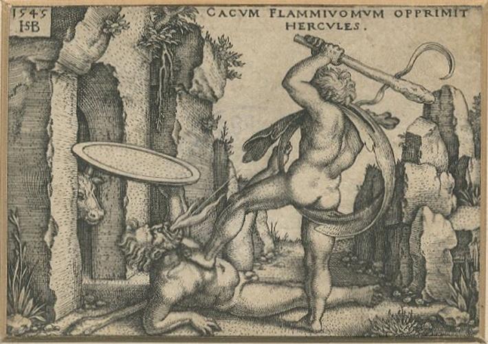 Les travaux d'Hercule : Hercule tuant Cacus