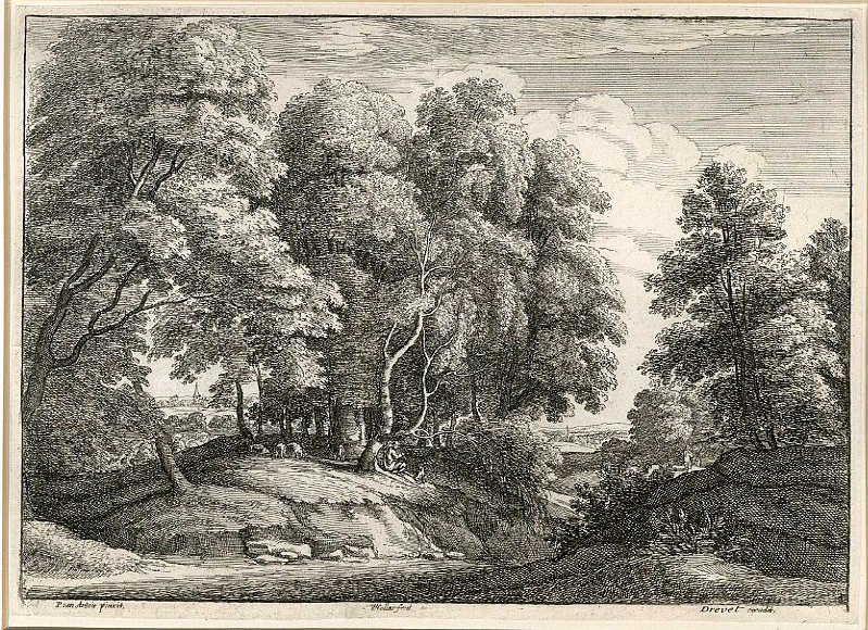 Berger en forêt ; Der schäfer im walde