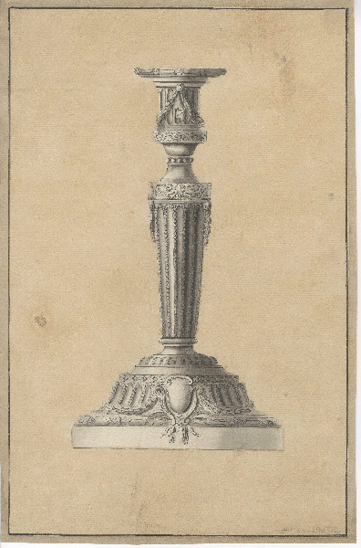 Flambeau ; Bougeoir ; Dessin d'orfèvrerie