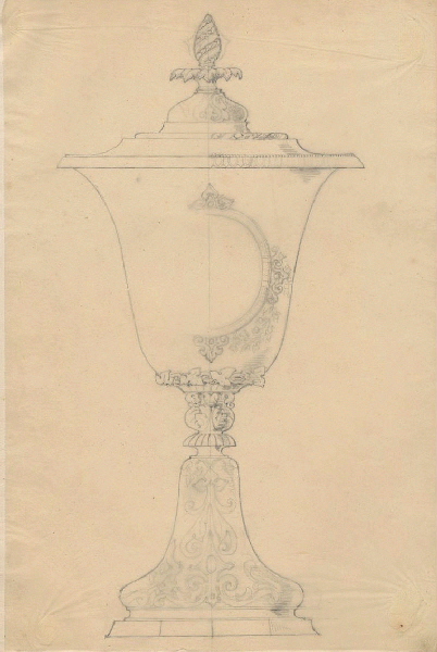Coupe ; Dessin d'orfèvrerie