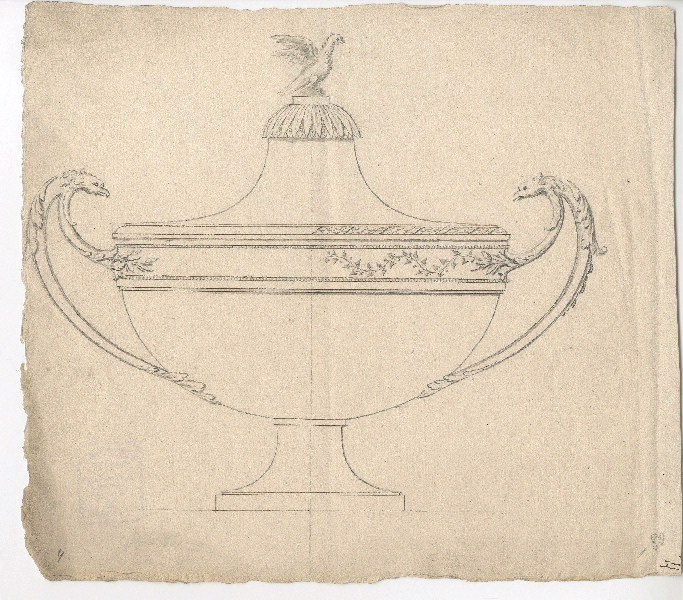 Soupière ; Dessin d'orfèvrerie