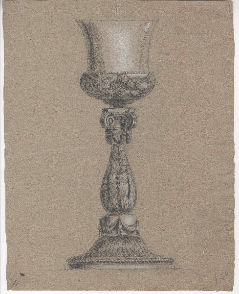 Calice ; Dessin d'orfèvrerie