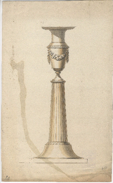 Flambeau ; Dessin d'orfèvrerie