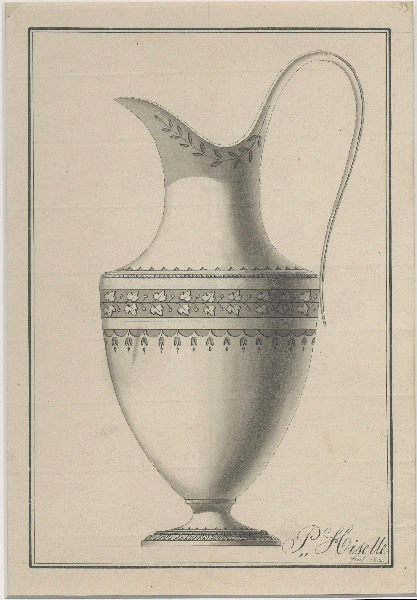 Aiguière ; Dessin d'orfèvrerie