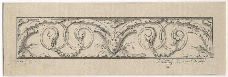 Rinceaux ; Dessin d'orfèvrerie
