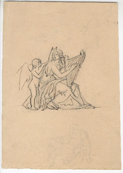 Scène mythologique ; Dessin d'orfèvrerie