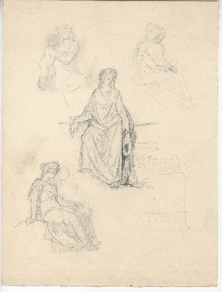 Scène mythologique ; Dessin d'orfèvrerie