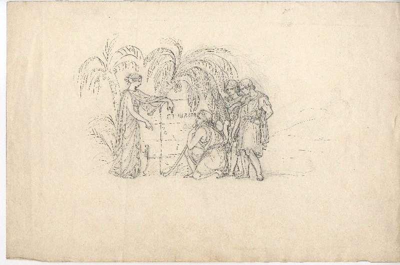 Et in Arcadia ego ; Croquis ; Dessin d'orfèvrerie